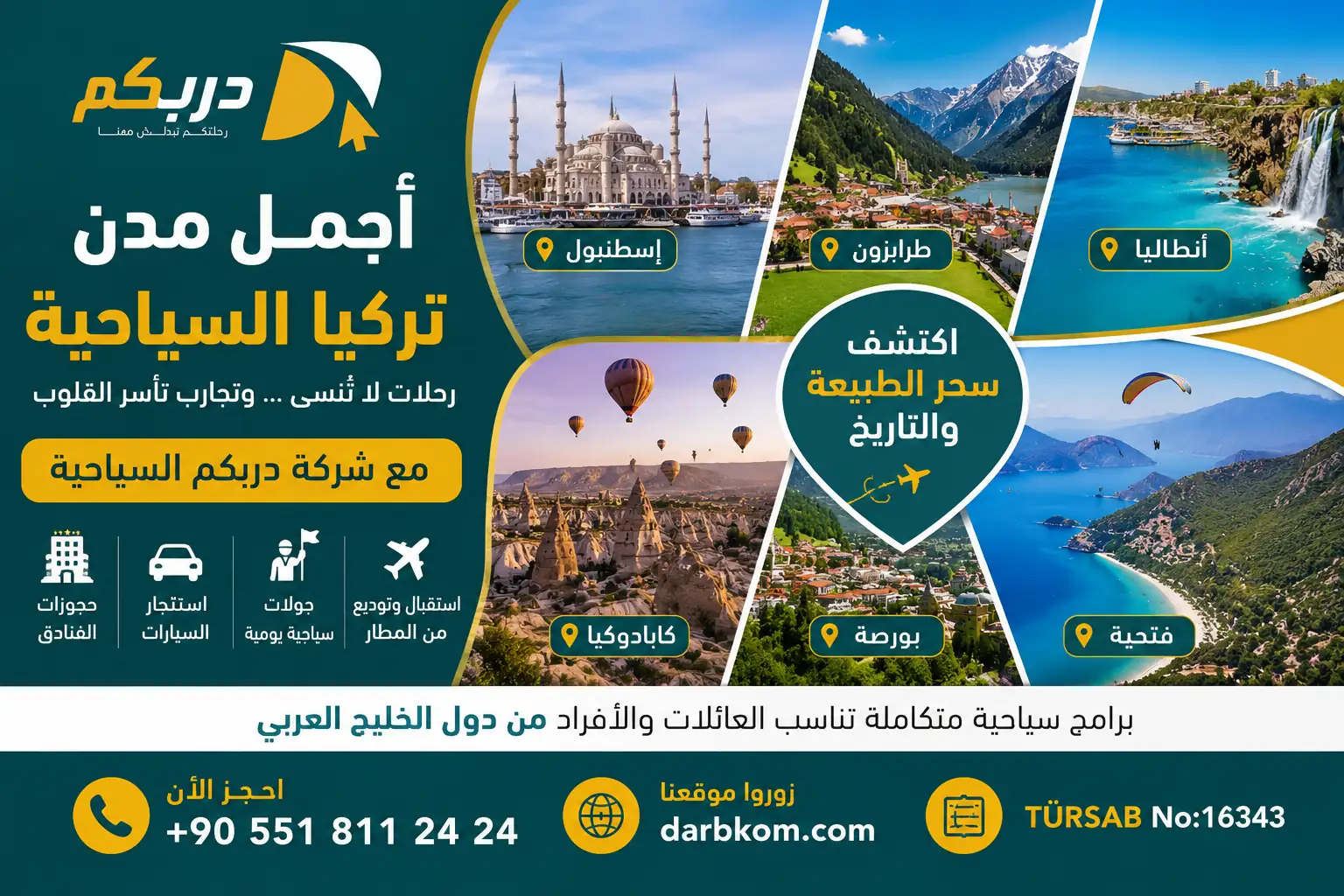 أجمل مدن تركيا السياحية